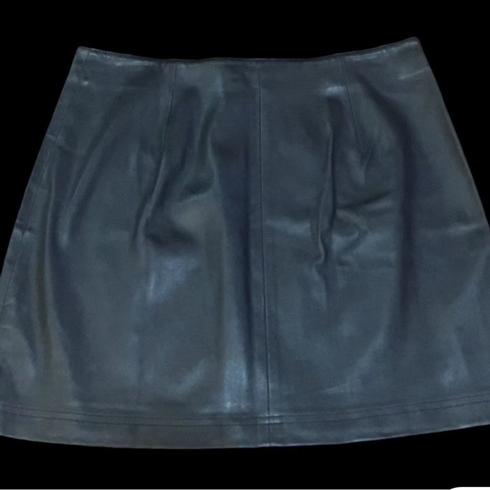 NWT Avec Les Filles Leather Skirt, Sz 4 - Picture 4 of 8